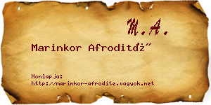 Marinkor Afrodité névjegykártya